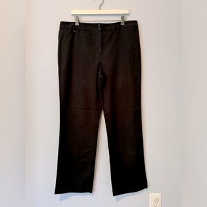 Jones NY Sport 31” Inseam Black Cotton Straight Leg Pants